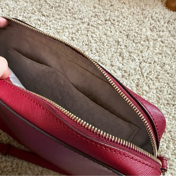 Michael Kors Red Leather Small Crossbody Bag - Picture 8 of 11
